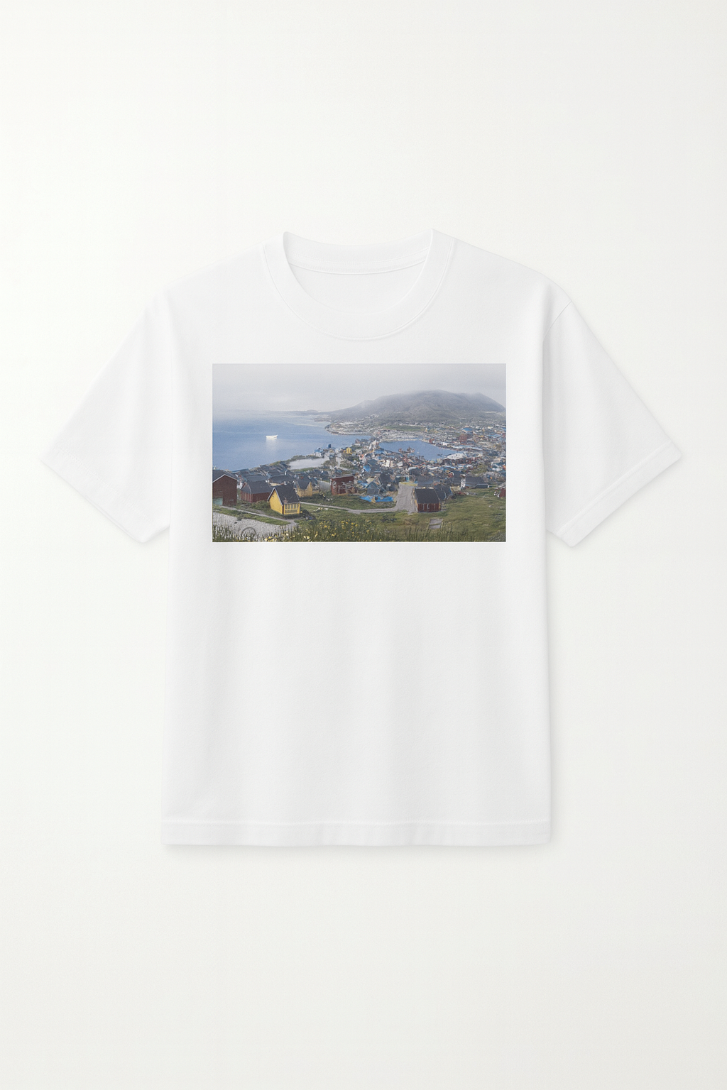 Qaqortoq Greenland Summer Tee – “When the Snow Falls” Quote Shirt