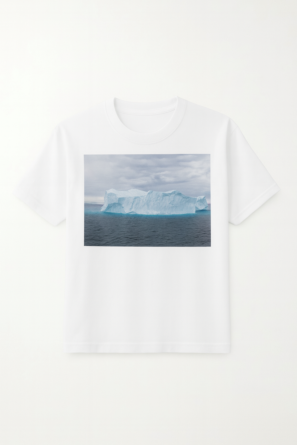 Greenland Iceberg Panorama Tee – Arctic Landscape Photography Shirt