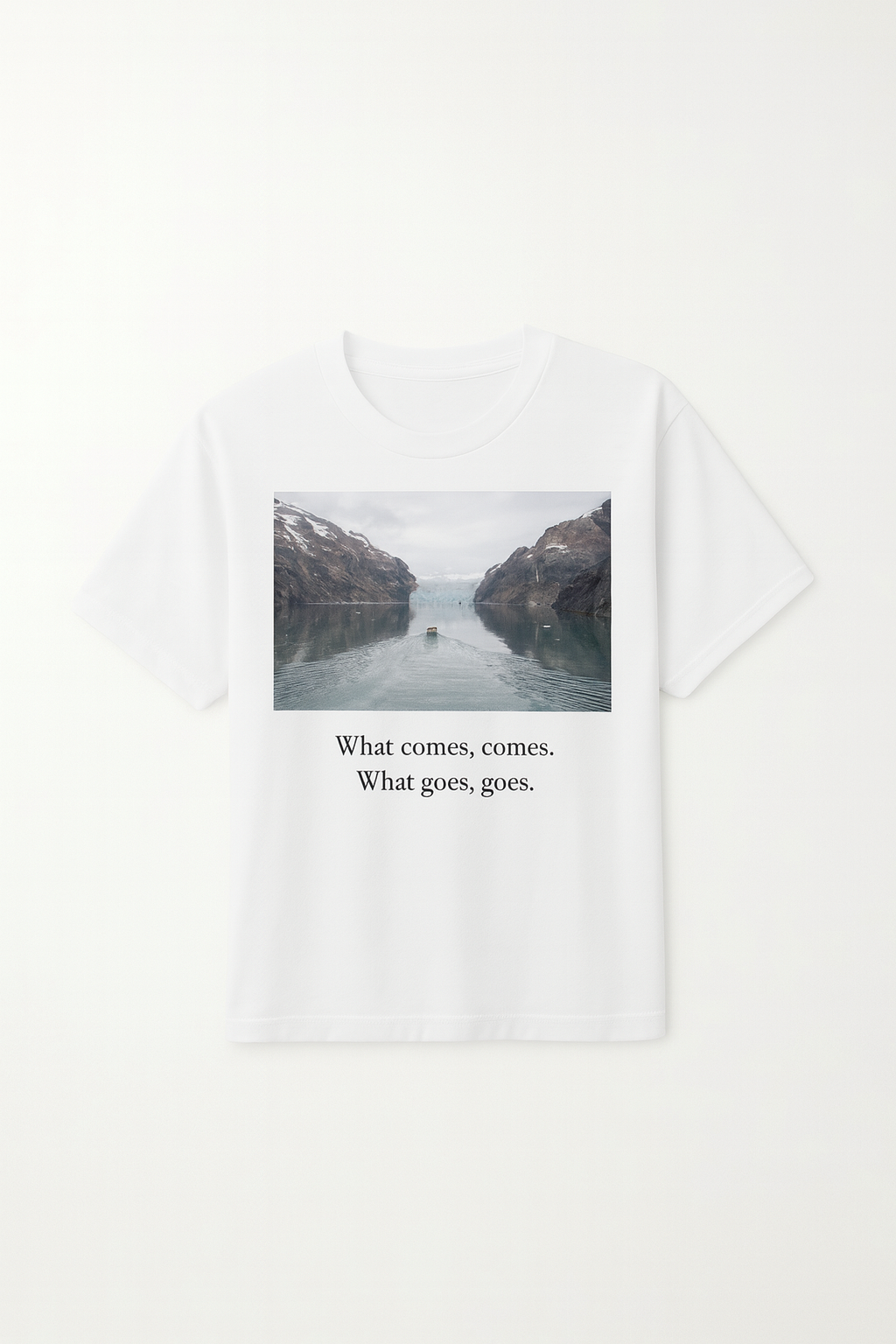 Prince Christian Sound Glacier Tee – Arctic Fjord Nature Photography Shirt