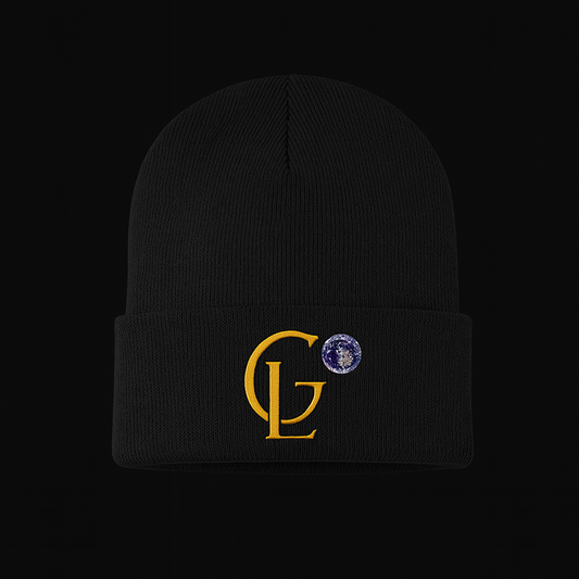 CL Gold Logo Beanie – Midnight Black